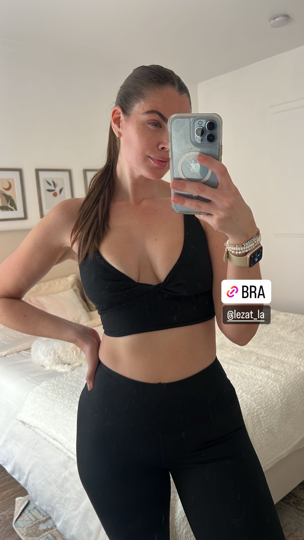 Organic Cotton Twist Around Sports Bra