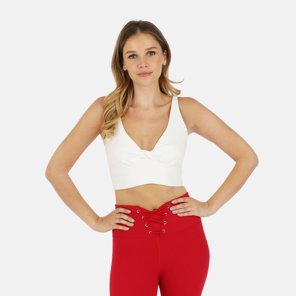Organic Cotton Twist Around Sports Bra