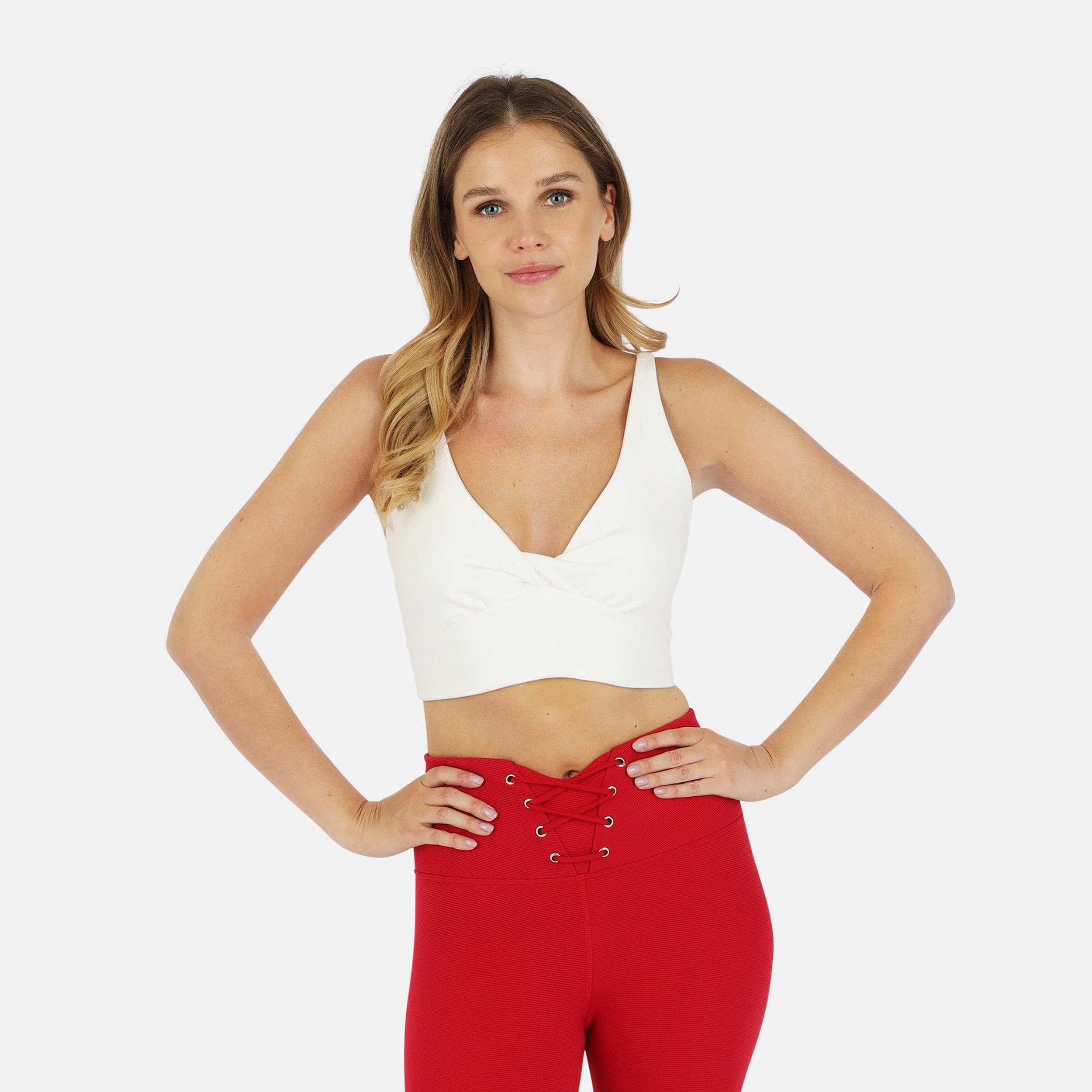 Organic Cotton Twist Around Sports Bra