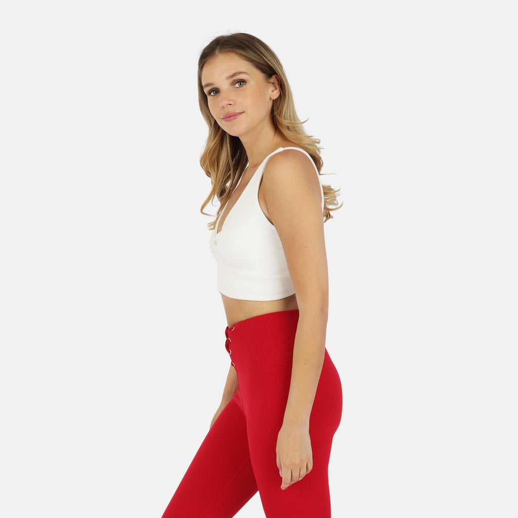 Organic Cotton Twist Around Sports Bra