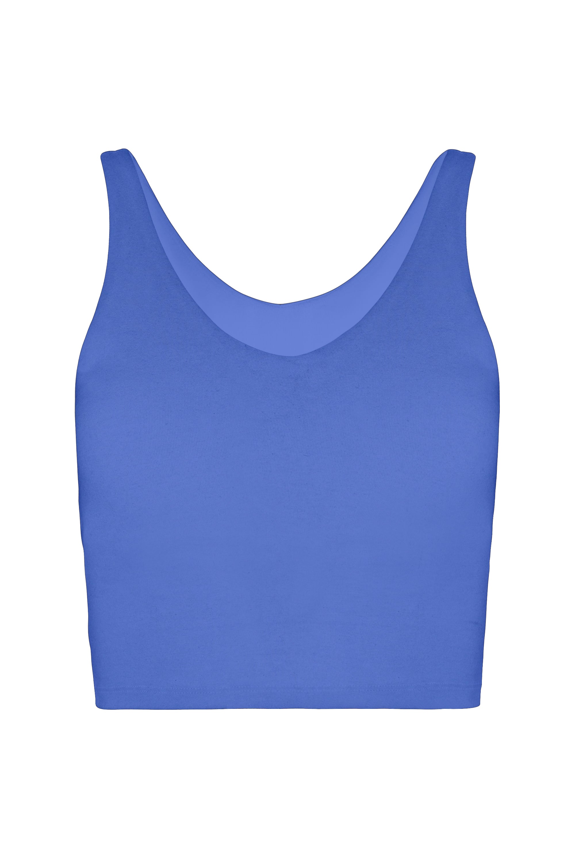 Organic Cotton V Neck  Crop Tank