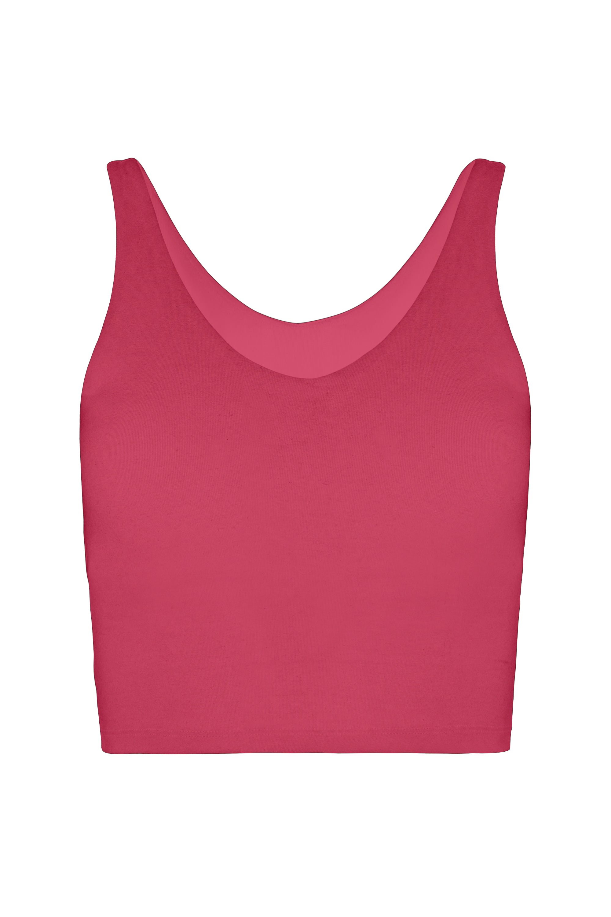 Organic Cotton V Neck  Crop Tank