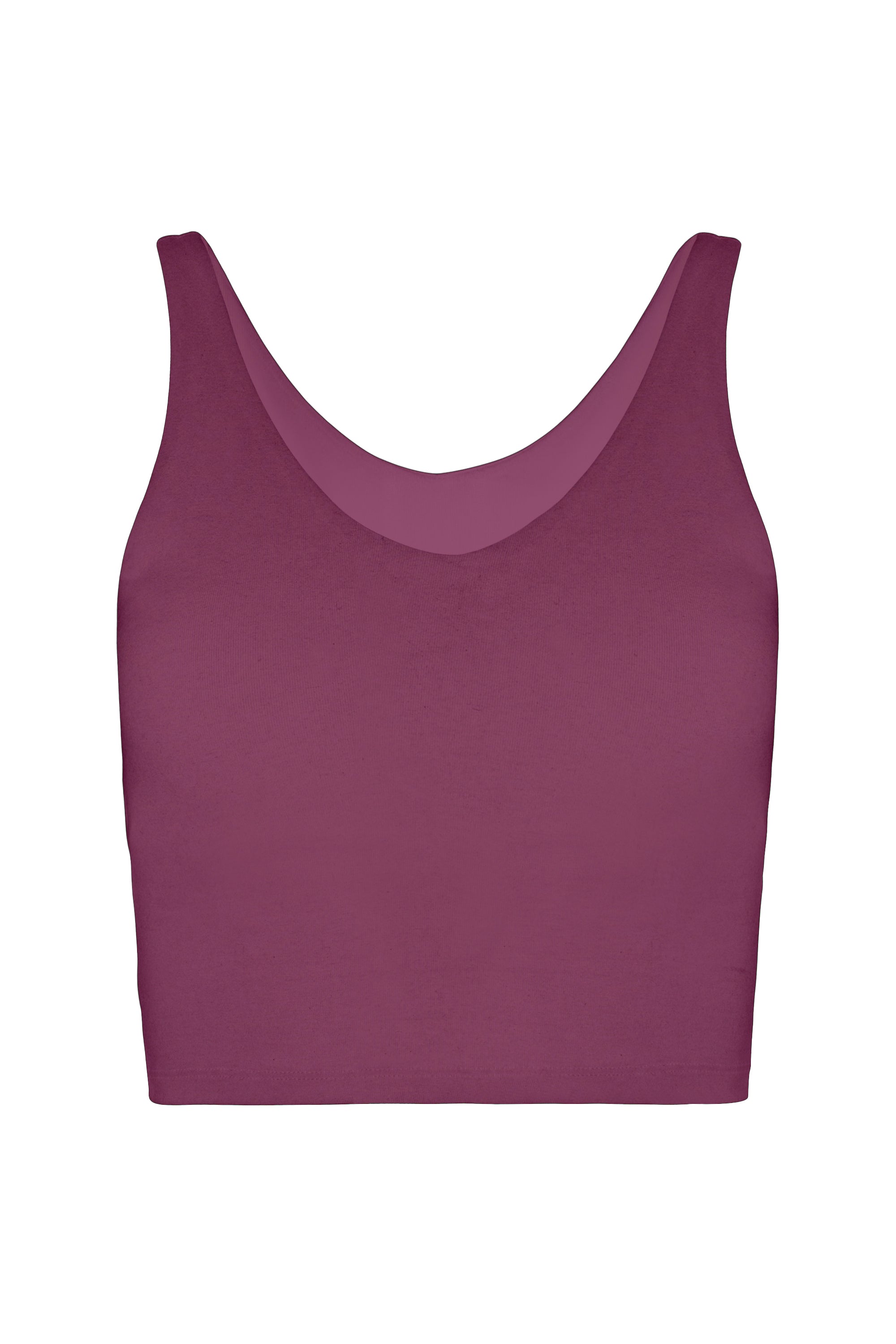 Organic Cotton V Neck  Crop Tank