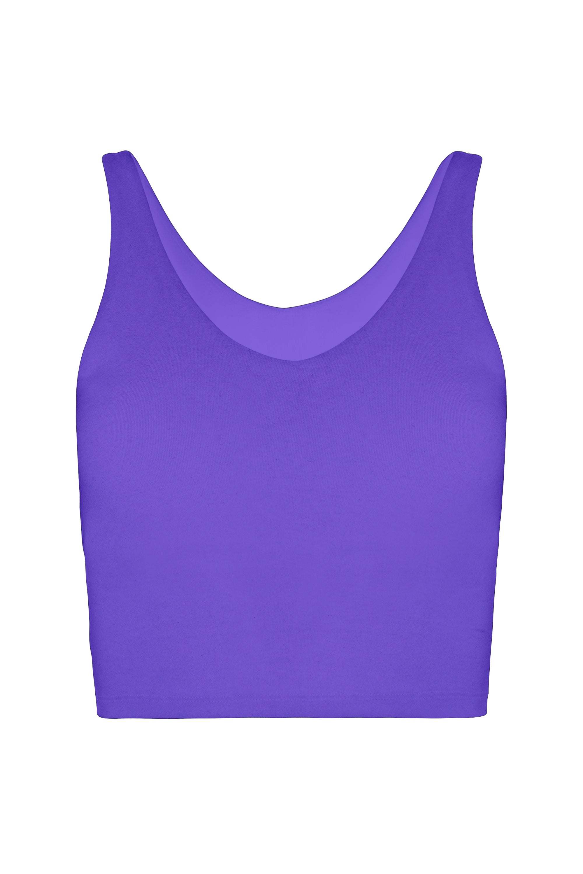 Organic Cotton V Neck  Crop Tank