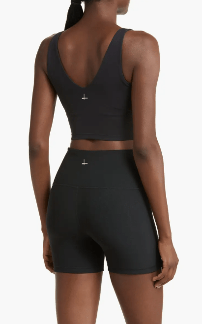 Organic Cotton V Neck  Crop Tank