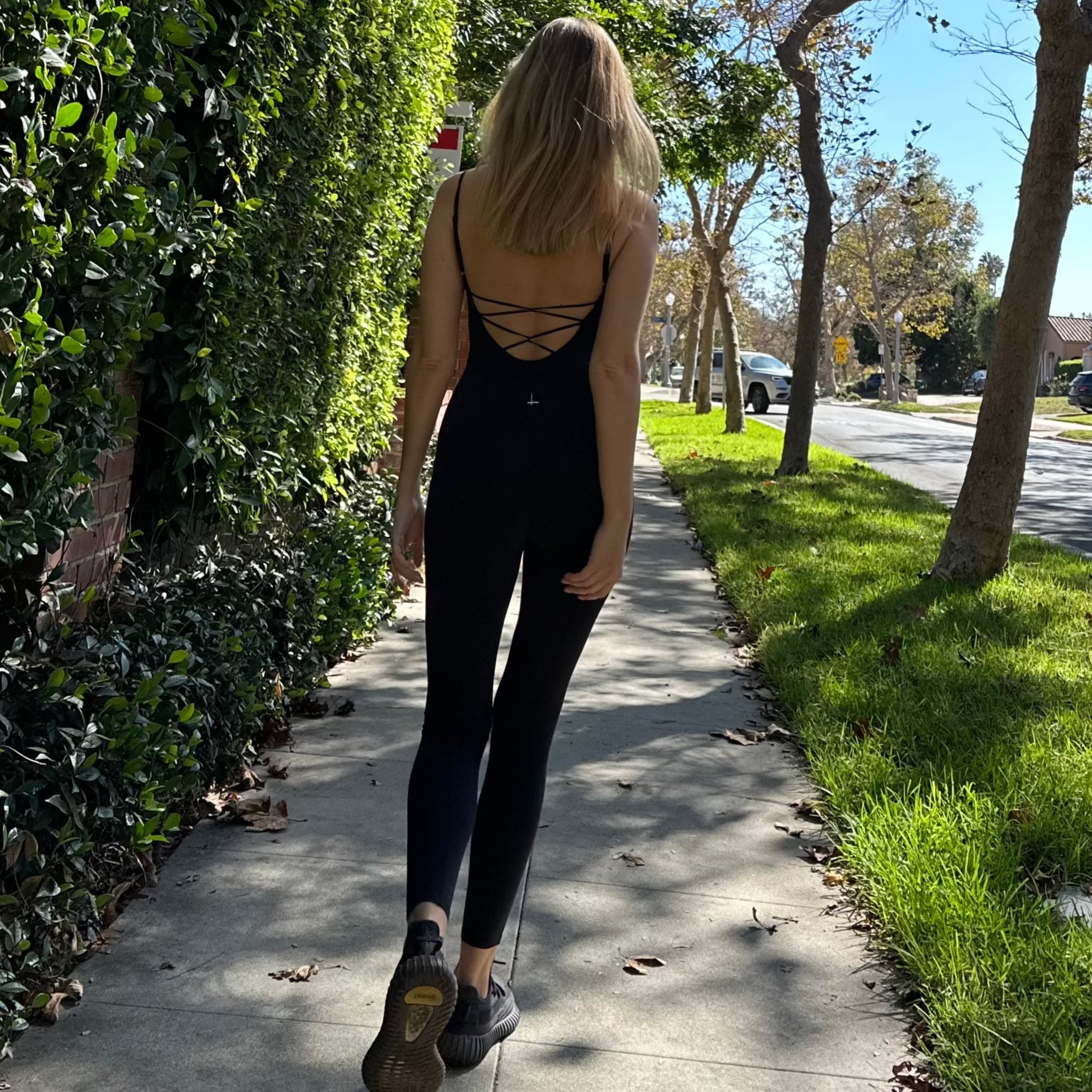 Organic Cotton Criss-Cross Jumpsuit