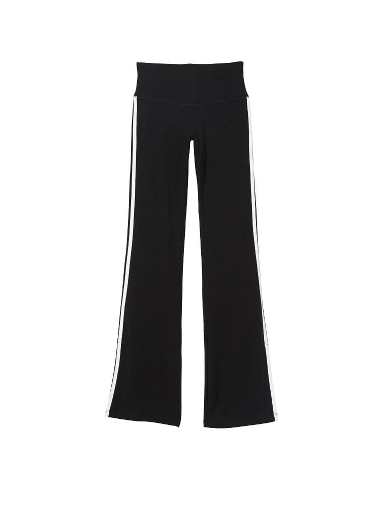 Organic Cotton High-Rise Flare Stripe Leggings