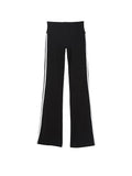 Organic Cotton High-Rise Flare Stripe Leggings