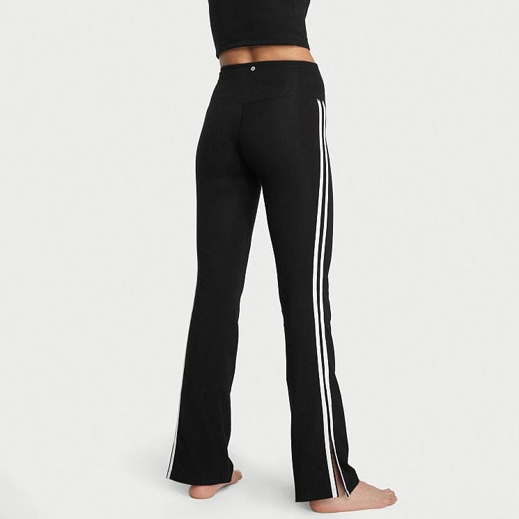 Organic Cotton High-Rise Flare Stripe Leggings