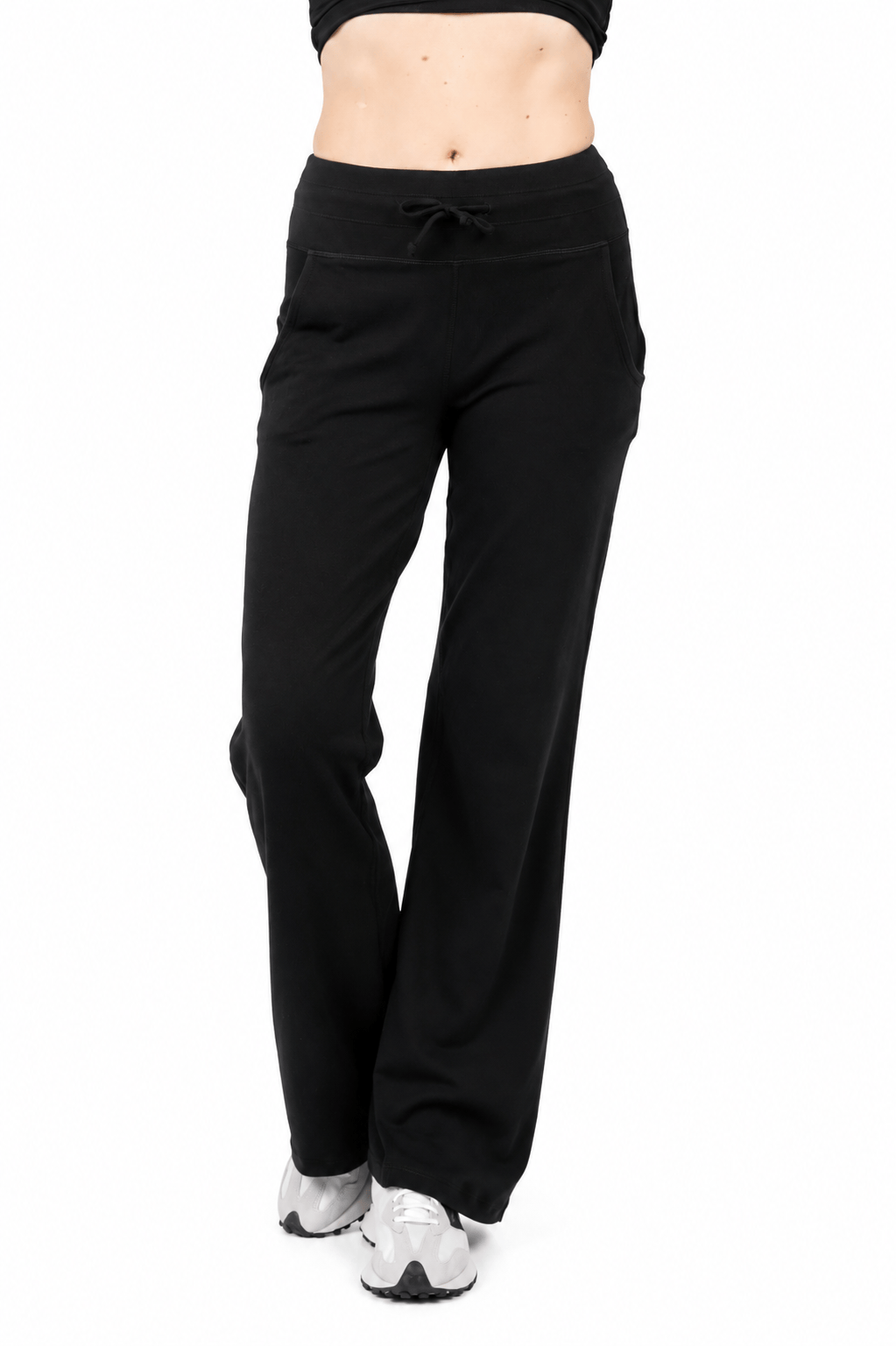 Organic Cotton Wide Leg Pocketed Pant