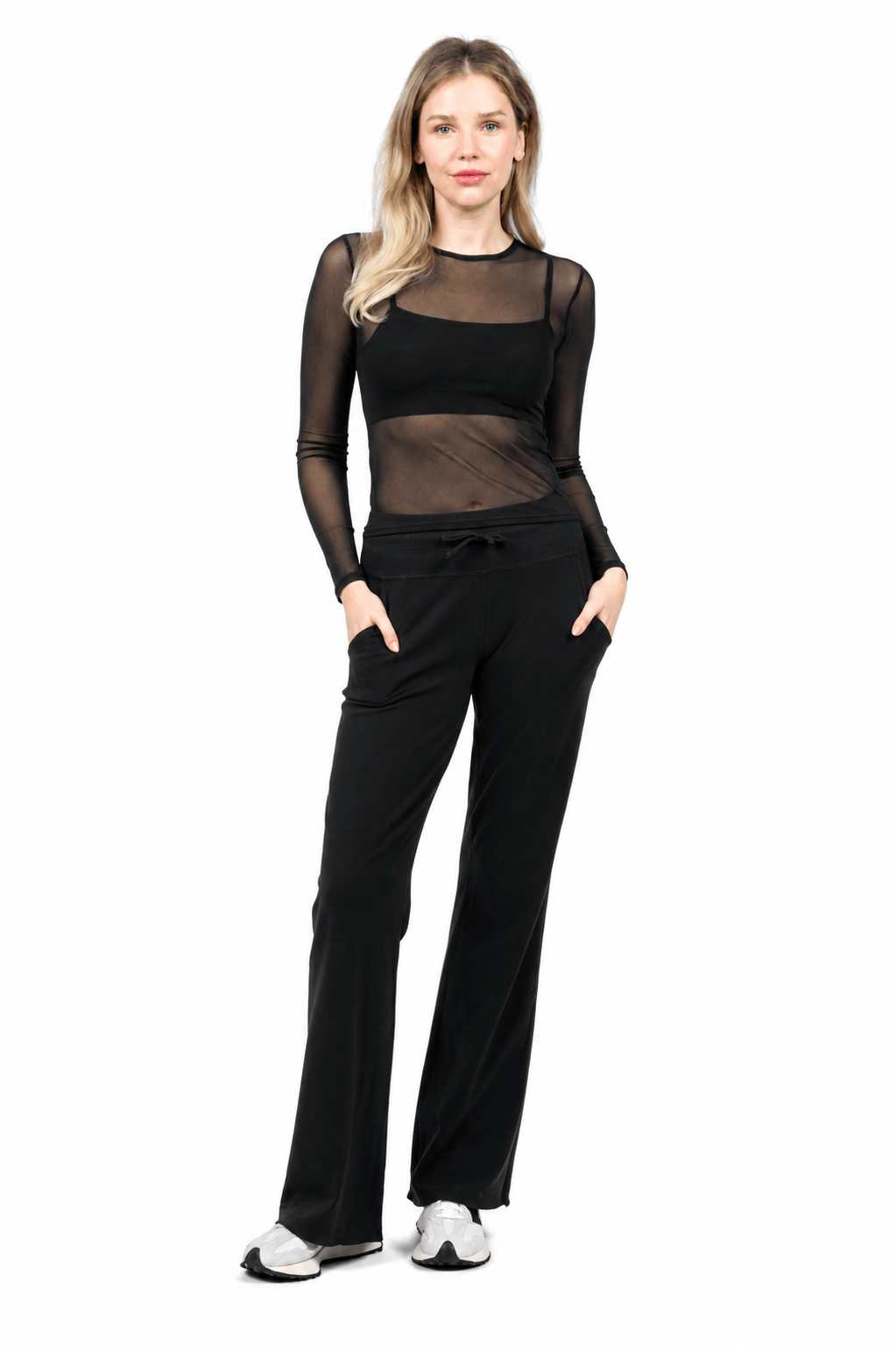 Organic Cotton Wide Leg Pocketed Pant