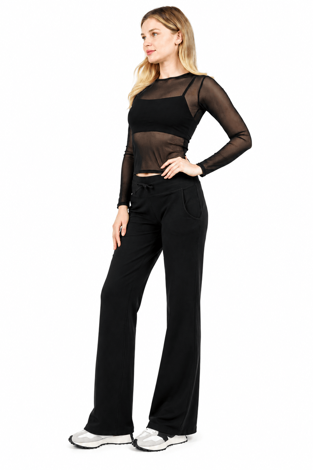 Organic Cotton Wide Leg Pocketed Pant