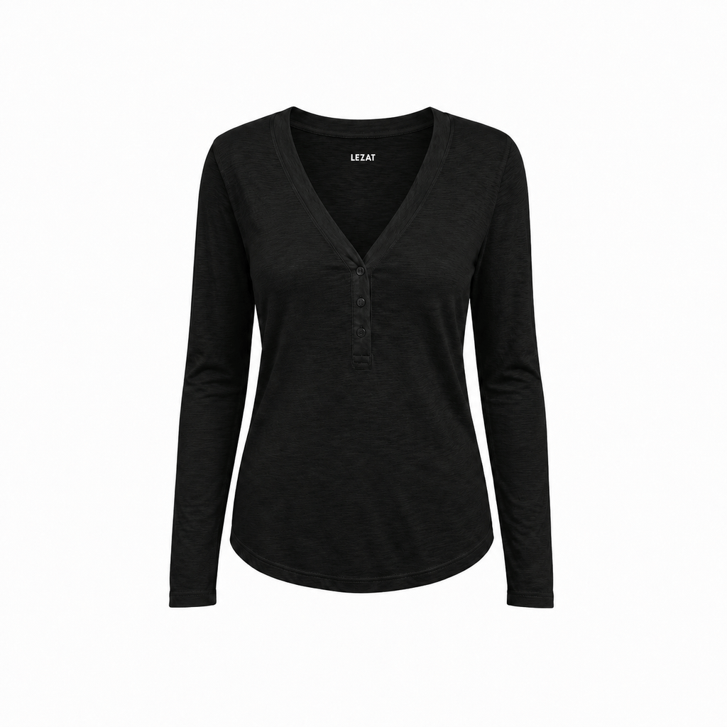 Organic Cotton Button Long Sleeve