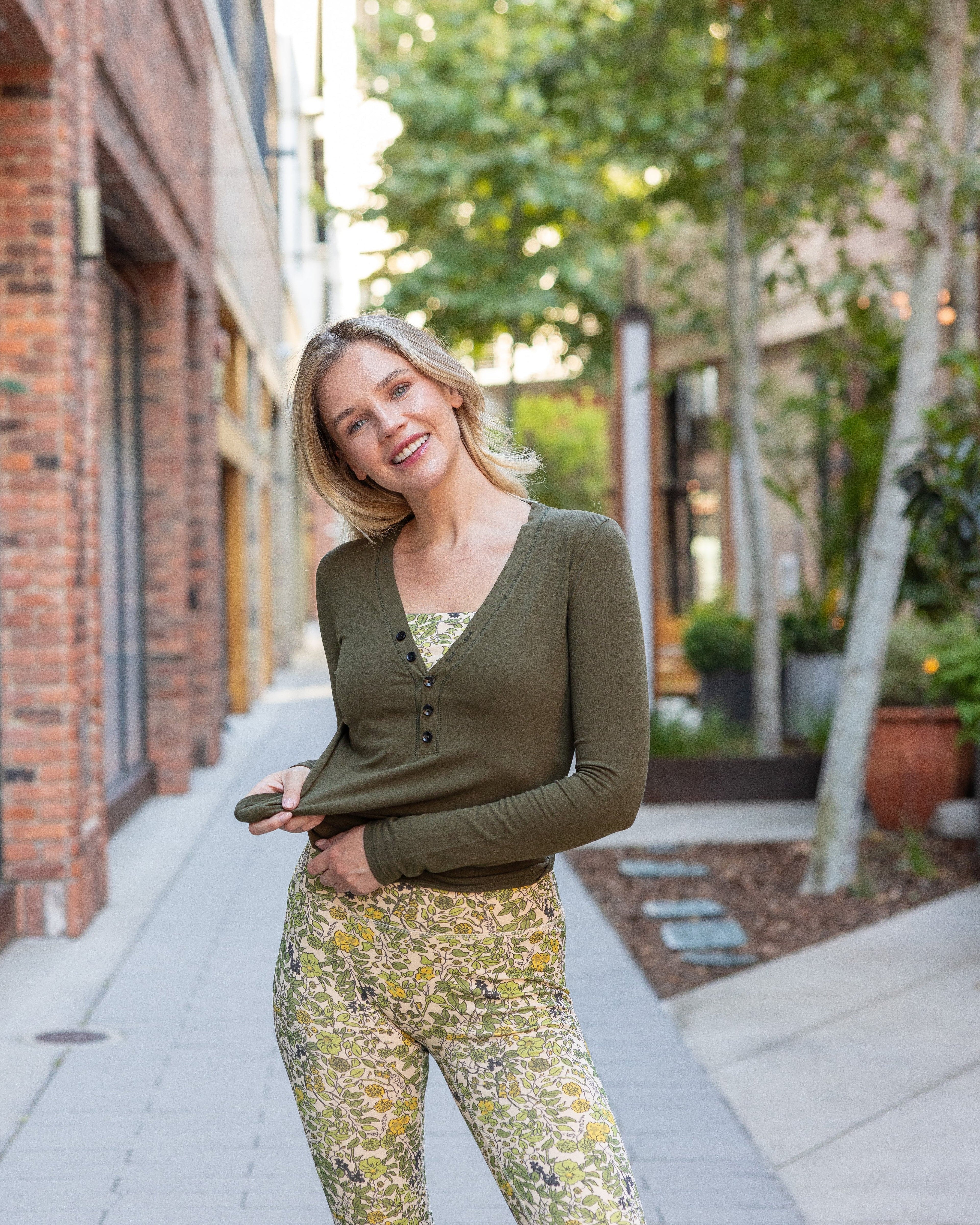 Organic Cotton Button Long Sleeve